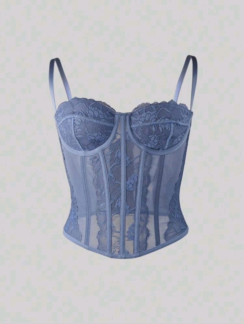 Pretty Girl Store Lace Mesh Strapless  Camisole - Picture 7 of 11